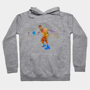 Watercolor basketball player Hoodie